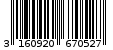 Γραμμωτός κωδικός 3160920670527