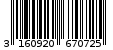 Γραμμωτός κωδικός 3160920670725