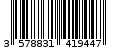Γραμμωτός κωδικός 3578831419447