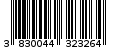 Γραμμωτός κωδικός 3830044323264