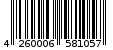 Γραμμωτός κωδικός 4260006581057