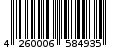 Γραμμωτός κωδικός 4260006584935