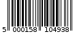Γραμμωτός κωδικός 5000158104938
