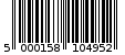 Γραμμωτός κωδικός 5000158104952