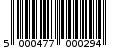 Γραμμωτός κωδικός 5000477000294