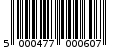 Γραμμωτός κωδικός 5000477000607