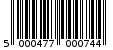 Γραμμωτός κωδικός 5000477000744
