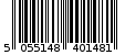 Γραμμωτός κωδικός 5055148401481