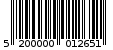 Γραμμωτός κωδικός 5200000012651