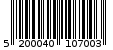 Γραμμωτός κωδικός 5200040107003