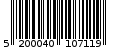 Γραμμωτός κωδικός 5200040107119