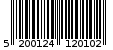 Γραμμωτός κωδικός 5200124120102