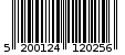 Γραμμωτός κωδικός 5200124120256