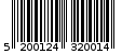 Γραμμωτός κωδικός 5200124320014