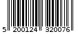 Γραμμωτός κωδικός 5200124320076