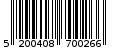 Γραμμωτός κωδικός 5200408700266