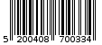 Γραμμωτός κωδικός 5200408700334