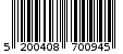 Γραμμωτός κωδικός 5200408700945