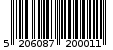 Γραμμωτός κωδικός 5206087200011