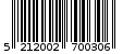 Γραμμωτός κωδικός 5212002700306