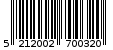 Γραμμωτός κωδικός 5212002700320