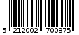 Γραμμωτός κωδικός 5212002700375