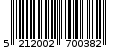 Γραμμωτός κωδικός 5212002700382