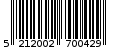 Γραμμωτός κωδικός 5212002700429