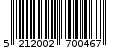 Γραμμωτός κωδικός 5212002700467