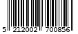 Γραμμωτός κωδικός 5212002700856