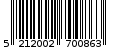 Γραμμωτός κωδικός 5212002700863