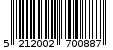 Γραμμωτός κωδικός 5212002700887