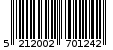 Γραμμωτός κωδικός 5212002701242