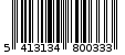 Γραμμωτός κωδικός 5413134800333