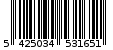 Γραμμωτός κωδικός 5425034531651
