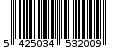 Γραμμωτός κωδικός 5425034532009