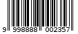 Γραμμωτός κωδικός 9998888002357